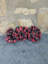 Load image into Gallery viewer, Holiday Plaid Scrunchie