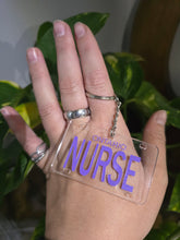 Load image into Gallery viewer, Nurse License plate Key chain
