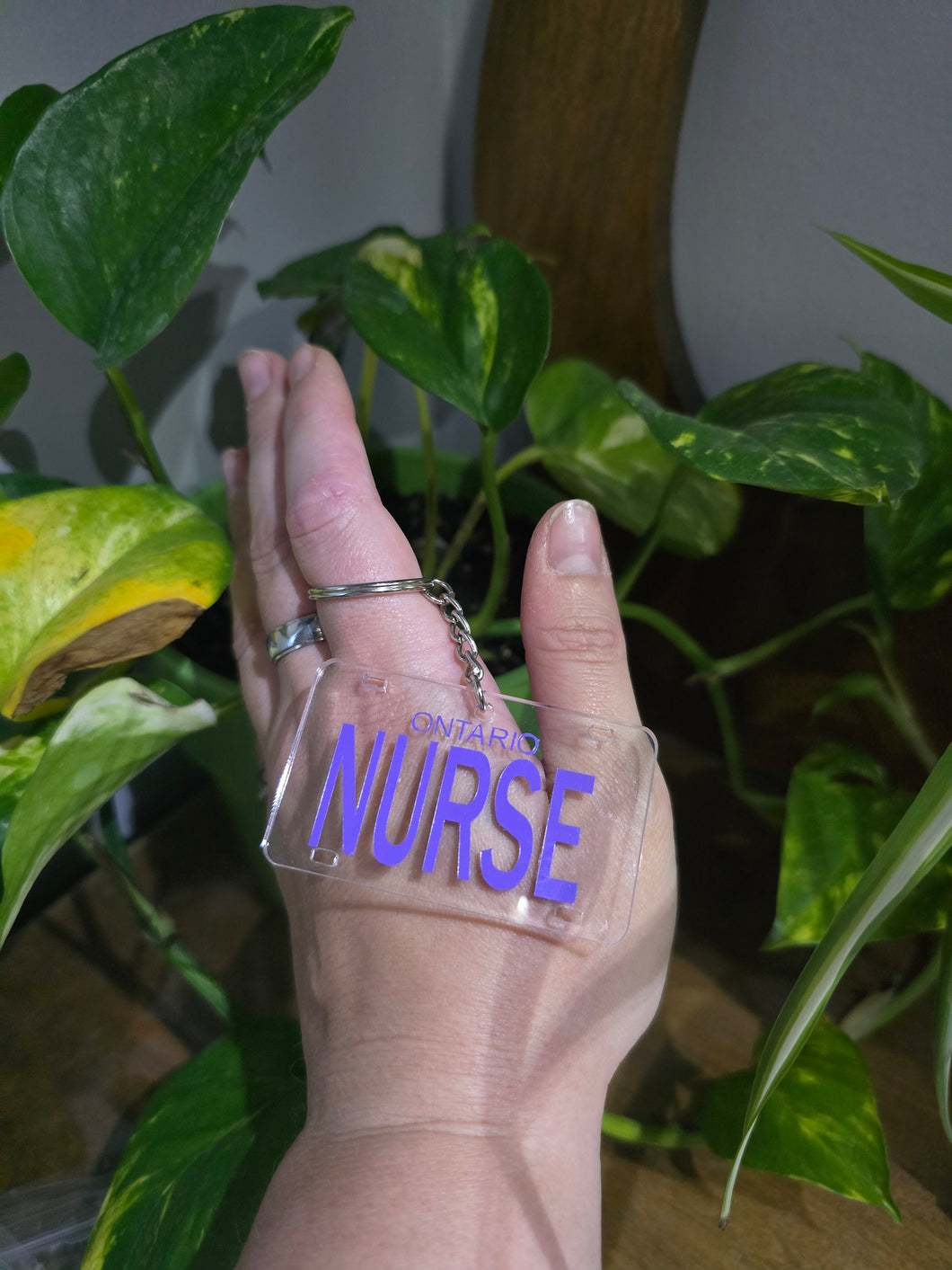 Nurse License plate Key chain