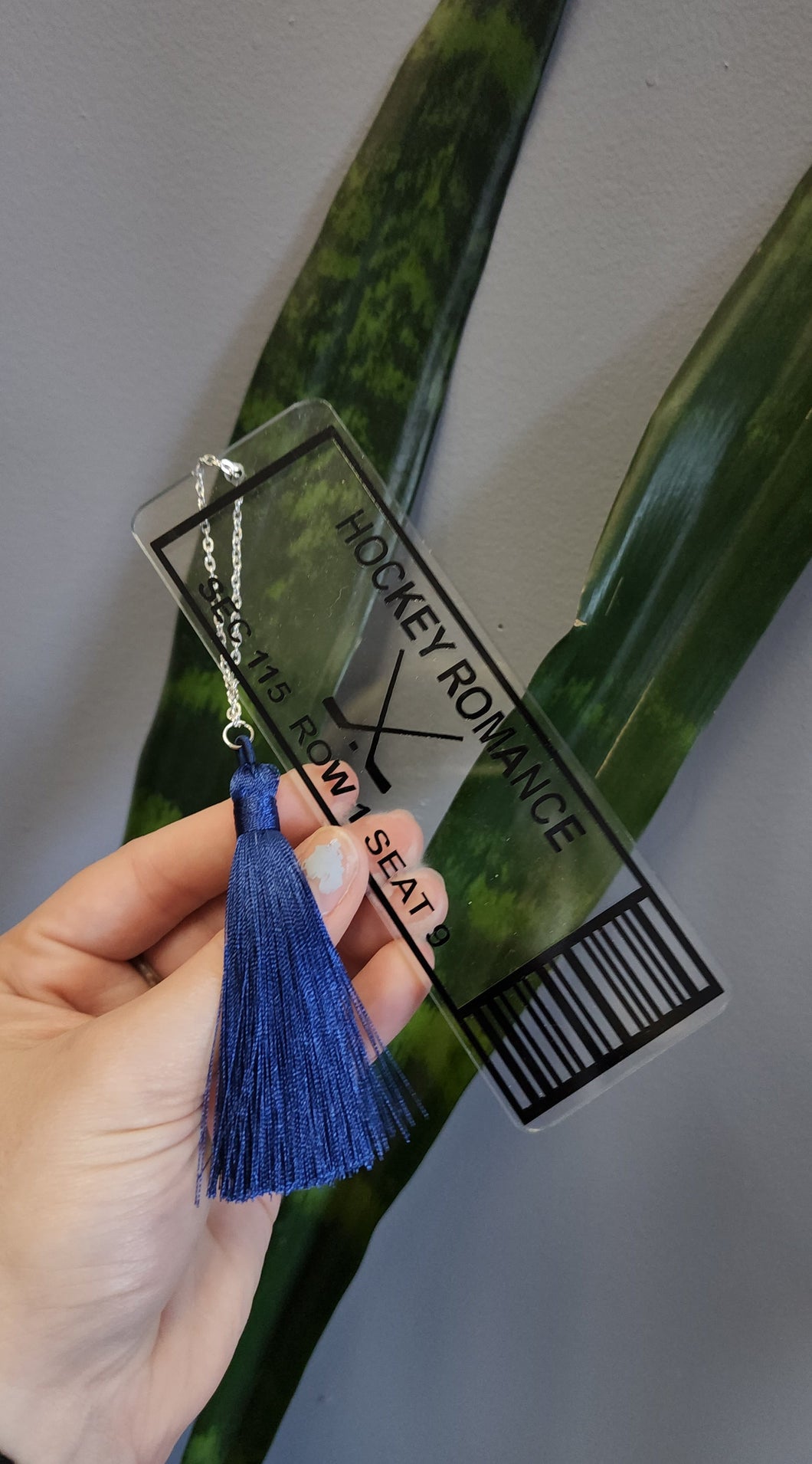 Hockey Romance ticket bookmark