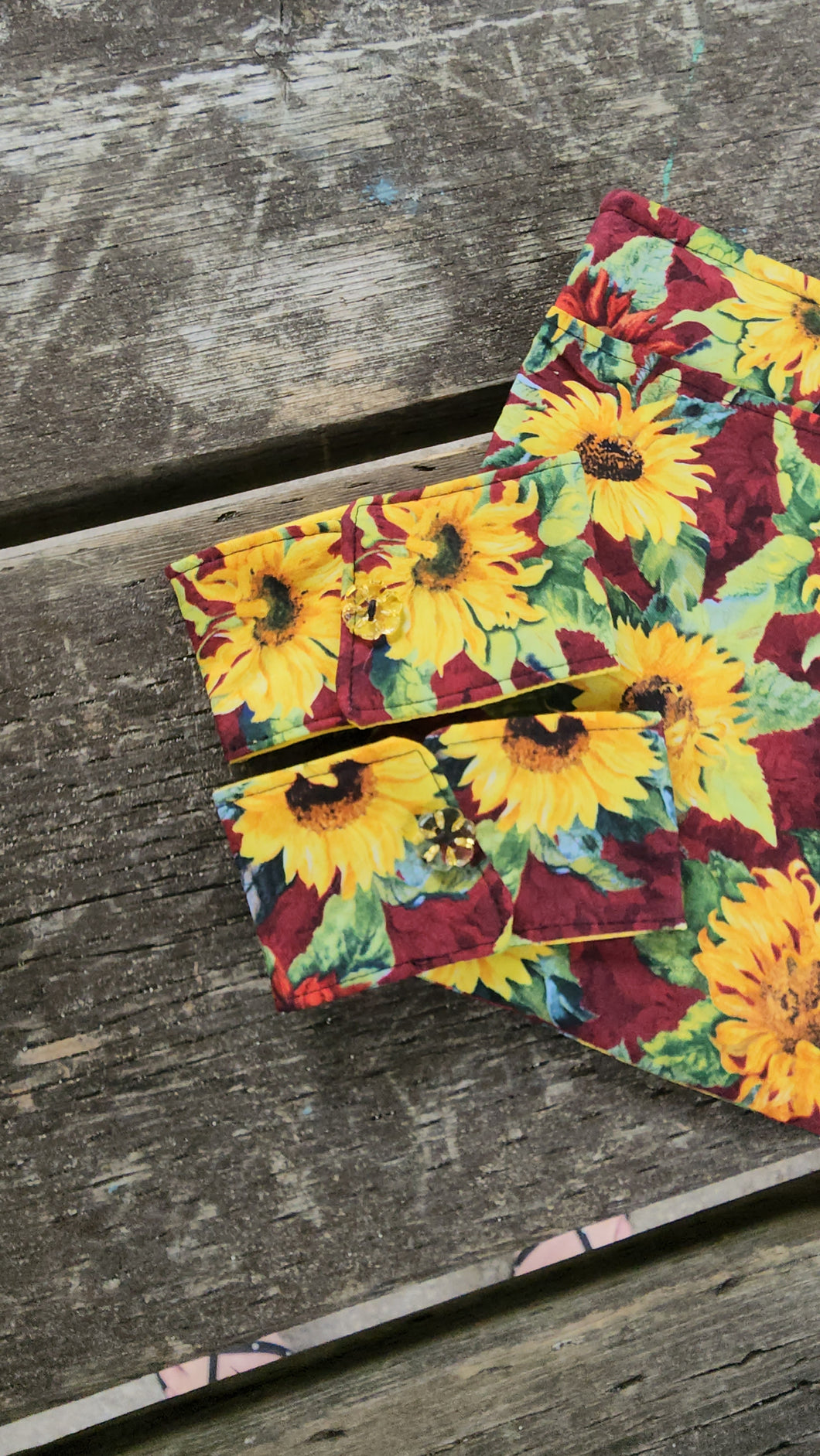 Sunflower drink cozie