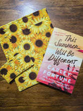 Load image into Gallery viewer, Bright sunflower book sleeve
