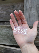 Load image into Gallery viewer, Book Babe License Plate Key chain
