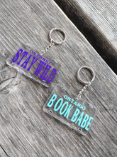 Load image into Gallery viewer, Book Babe License Plate Key chain
