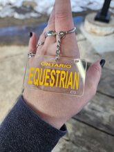 Load image into Gallery viewer, Equestrian License plate key chain
